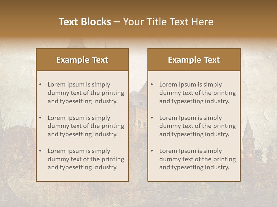 Majestic Palace Tower PowerPoint Template