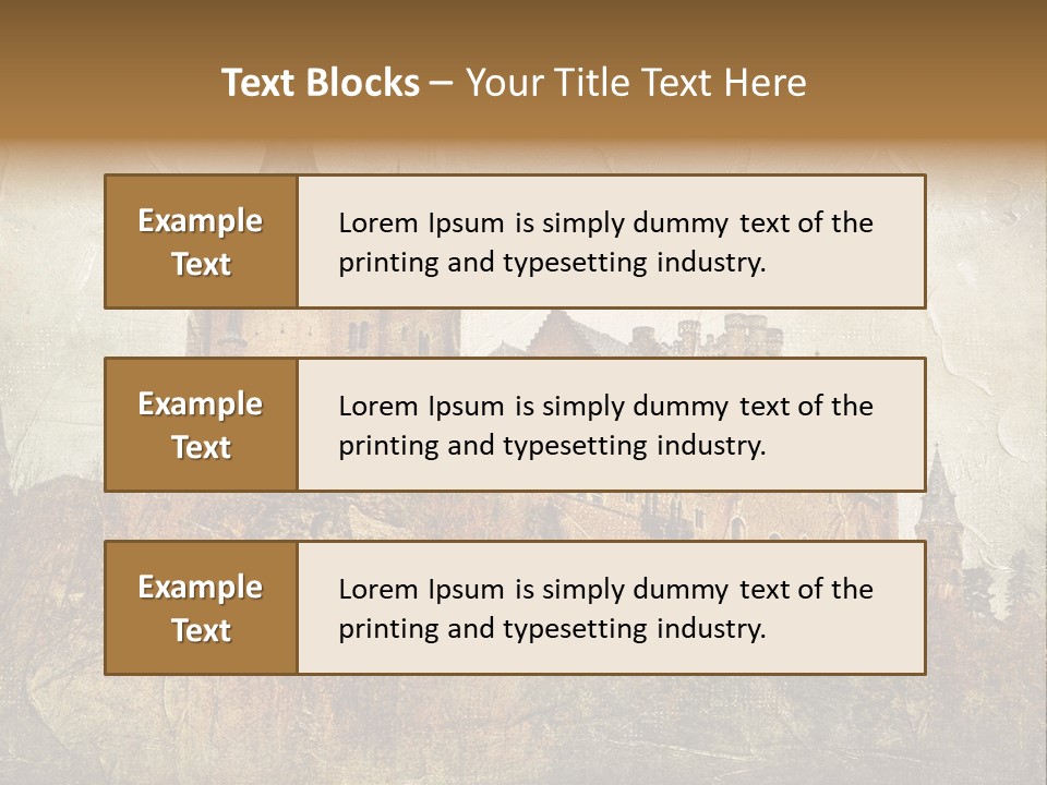 Majestic Palace Tower PowerPoint Template