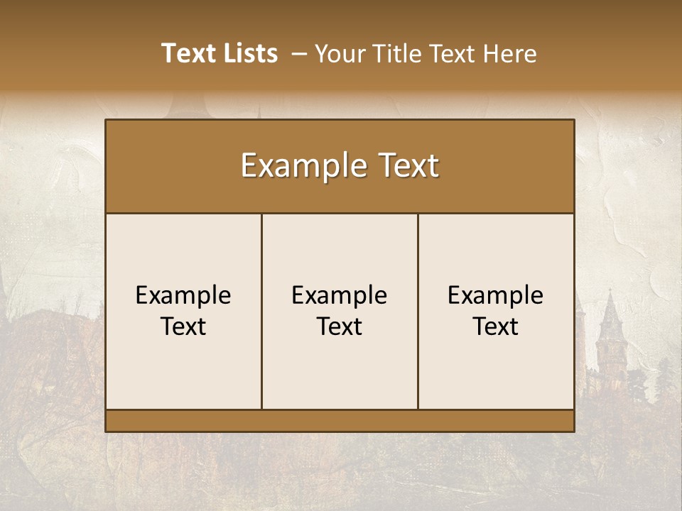Majestic Palace Tower PowerPoint Template