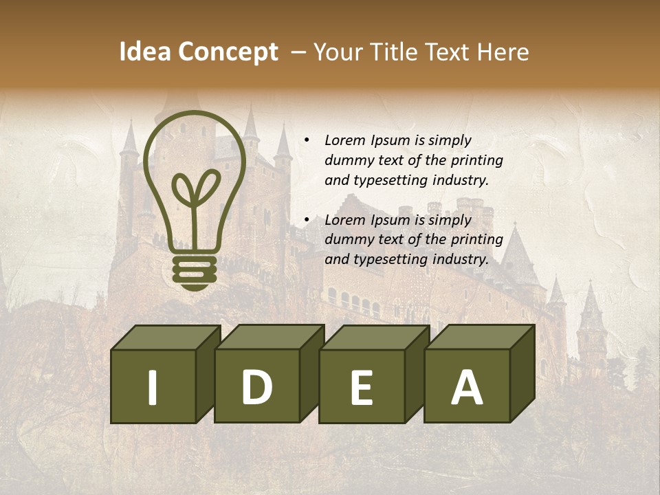 Majestic Palace Tower PowerPoint Template