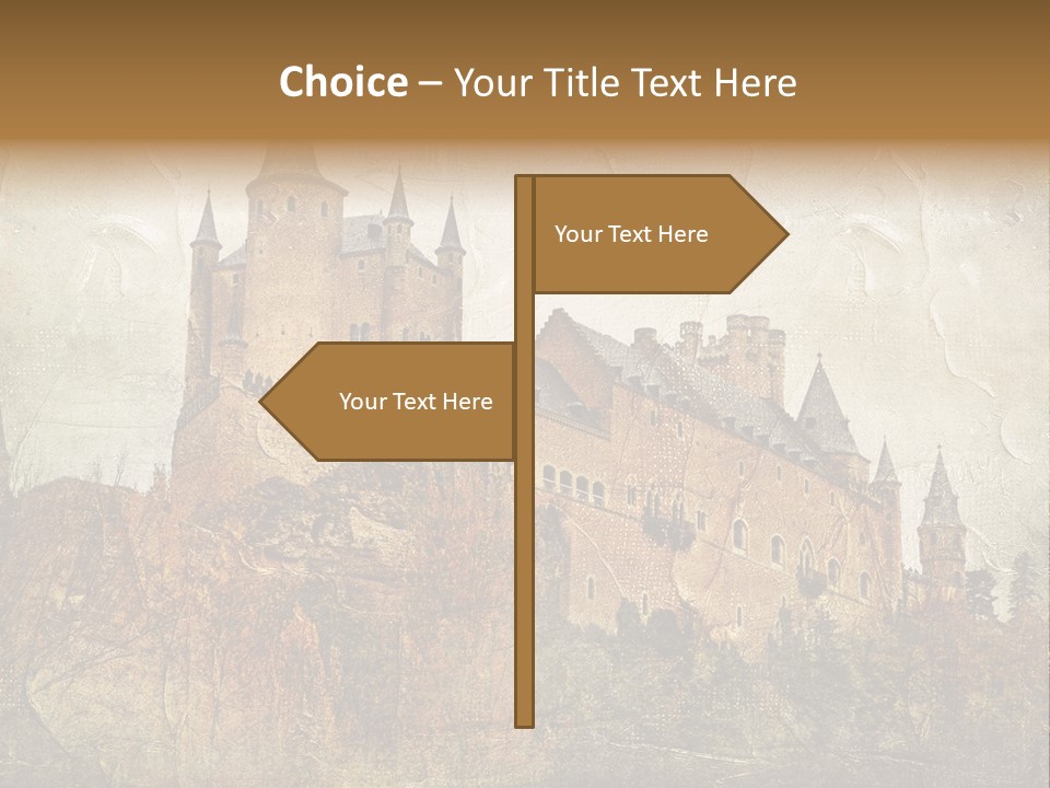 Majestic Palace Tower PowerPoint Template