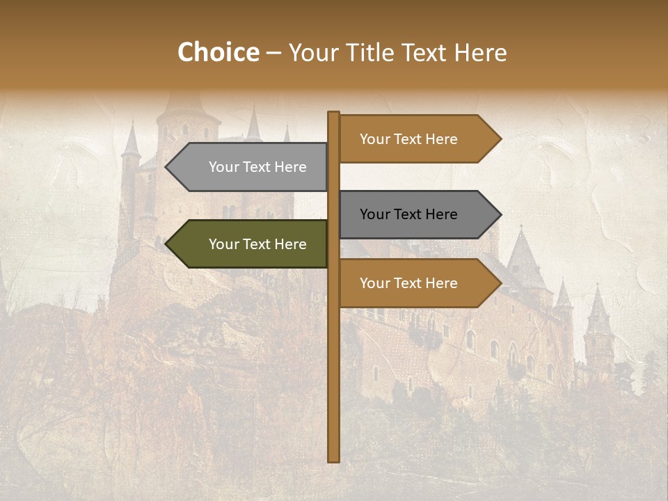 Majestic Palace Tower PowerPoint Template