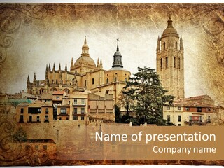 Landmark History Sun PowerPoint Template