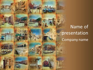 Collage Basilica Piazza PowerPoint Template