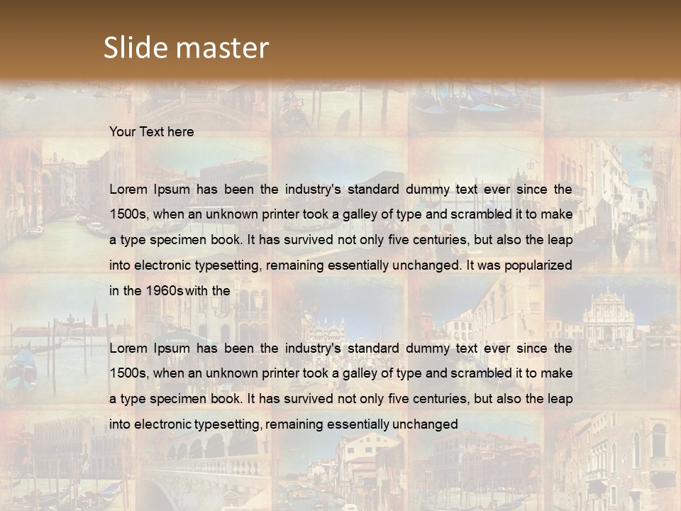 Collage Basilica Piazza PowerPoint Template