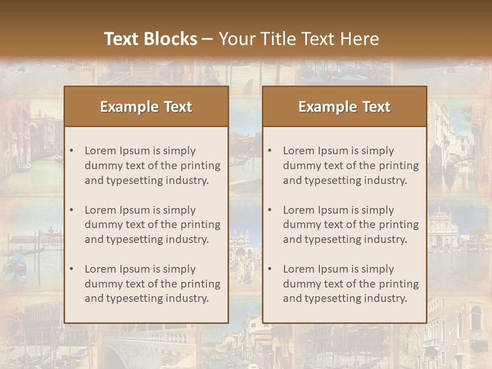 Collage Basilica Piazza PowerPoint Template