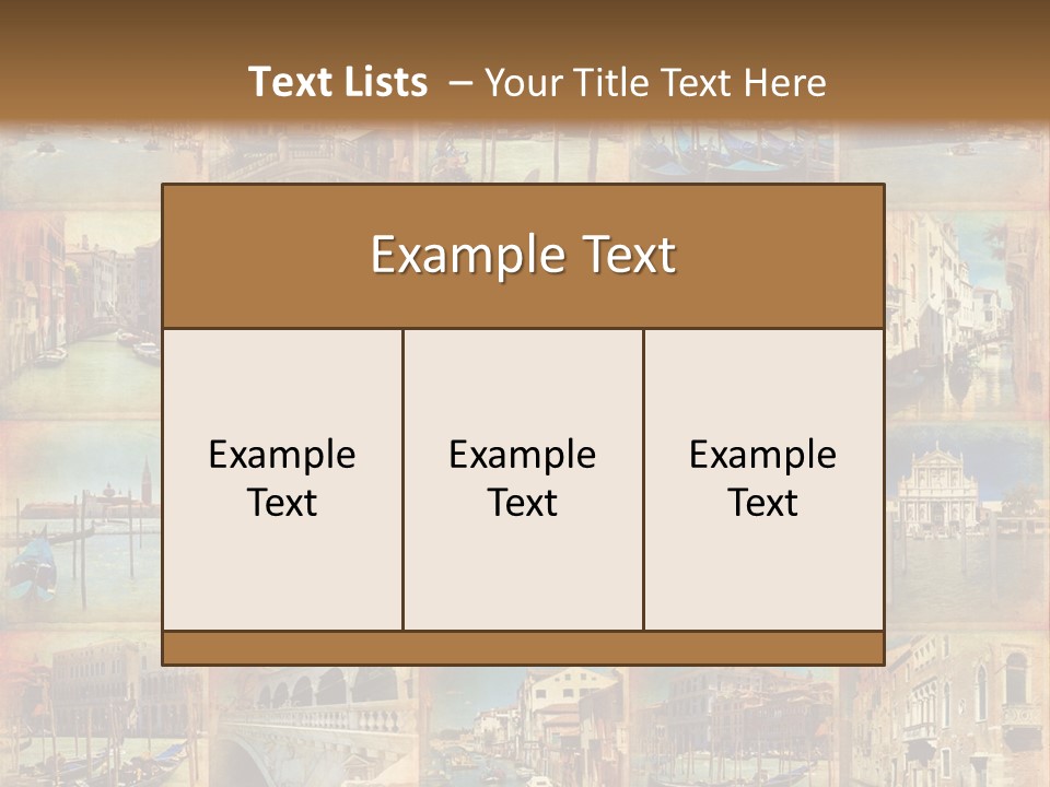 Collage Basilica Piazza PowerPoint Template