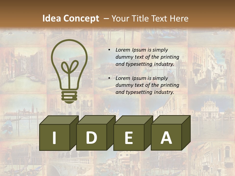 Collage Basilica Piazza PowerPoint Template