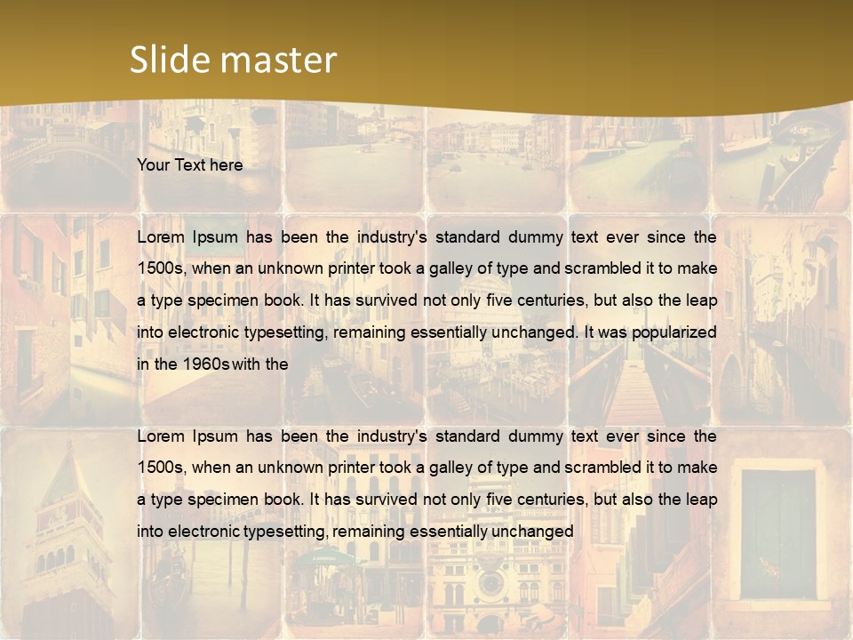 Leone Alato Retro Sospiri PowerPoint Template