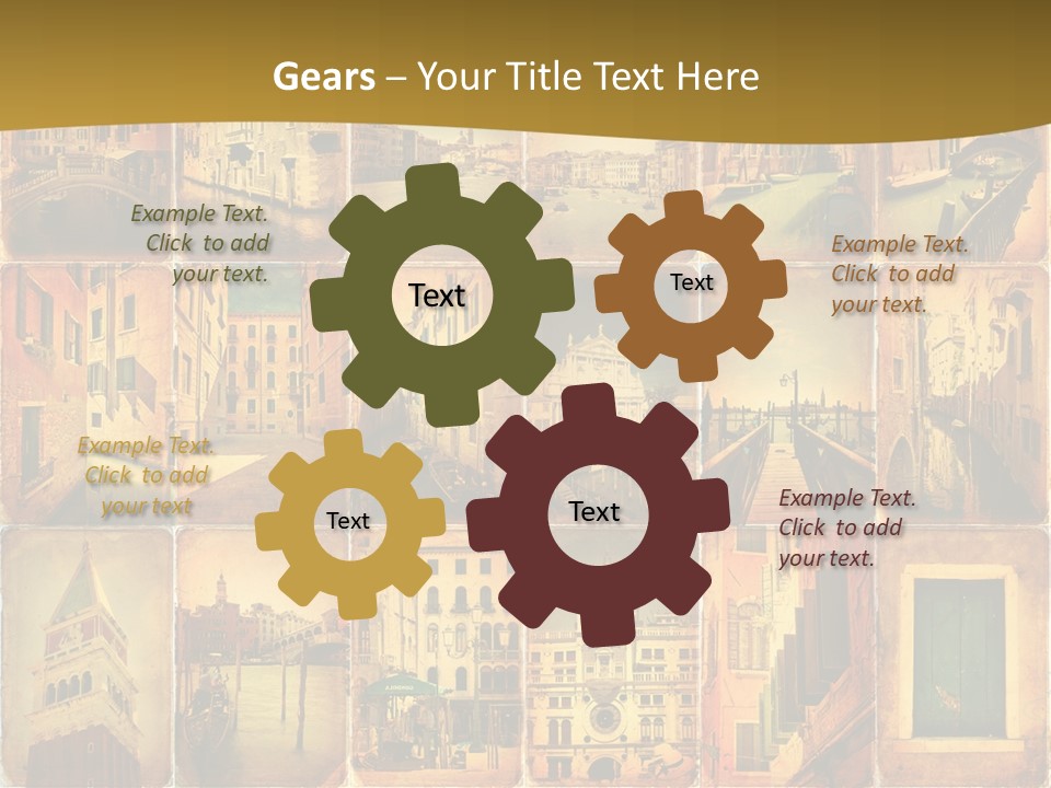 Leone Alato Retro Sospiri PowerPoint Template