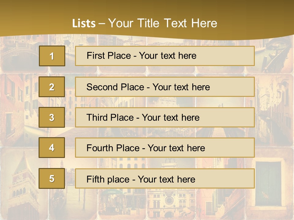 Leone Alato Retro Sospiri PowerPoint Template