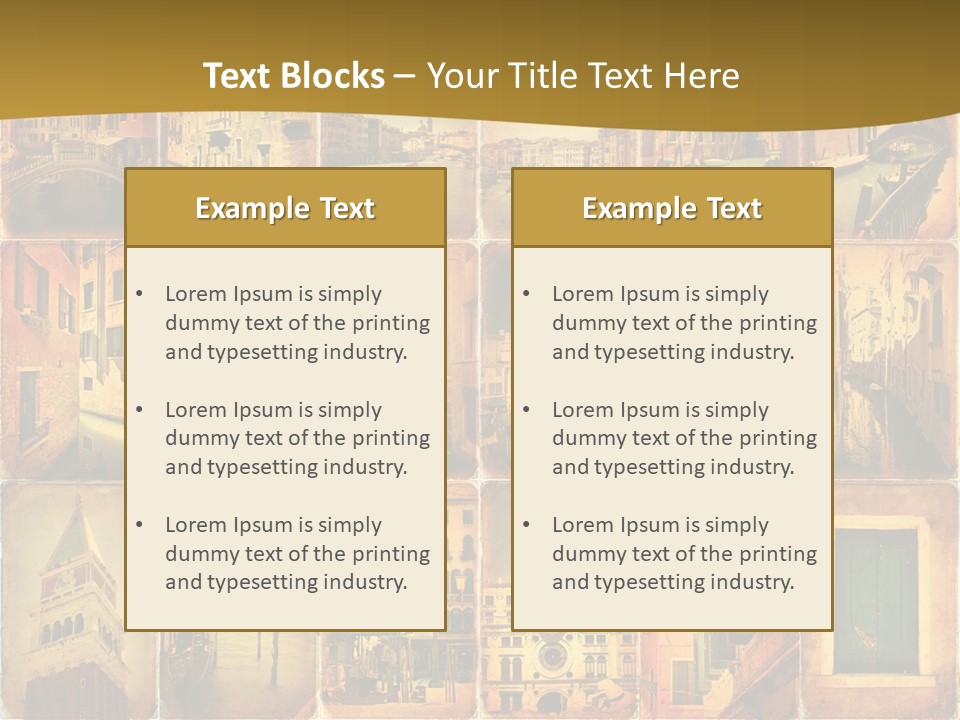 Leone Alato Retro Sospiri PowerPoint Template