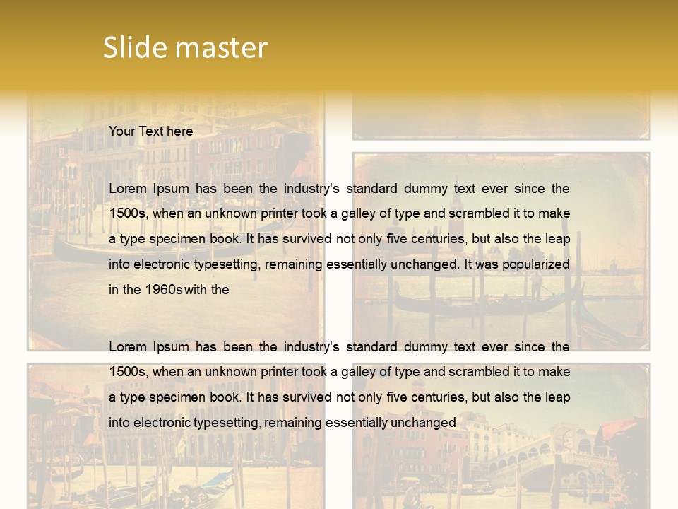 Campanile Acqua Panorama PowerPoint Template