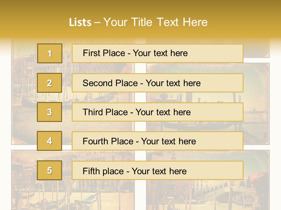 Campanile Acqua Panorama PowerPoint Template