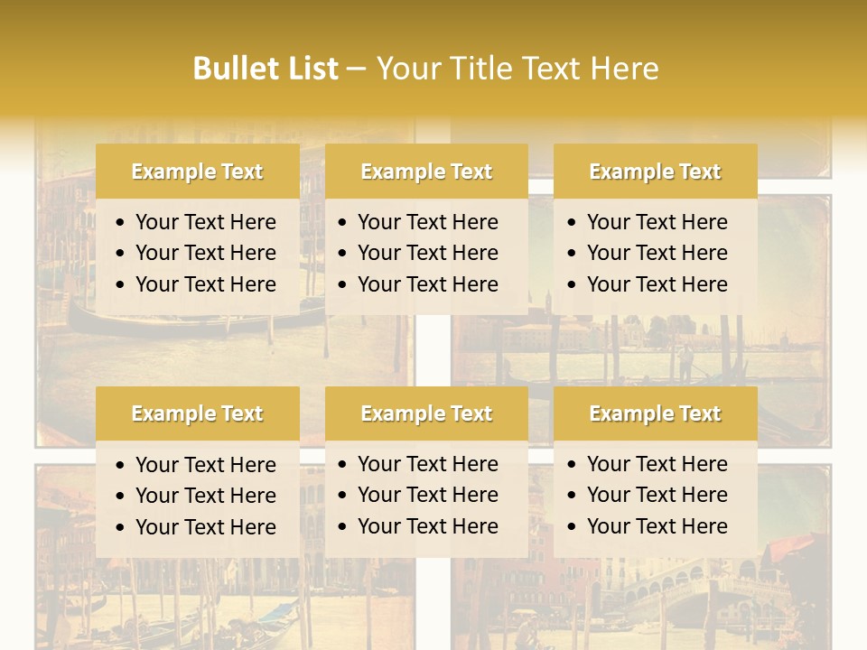Campanile Acqua Panorama PowerPoint Template