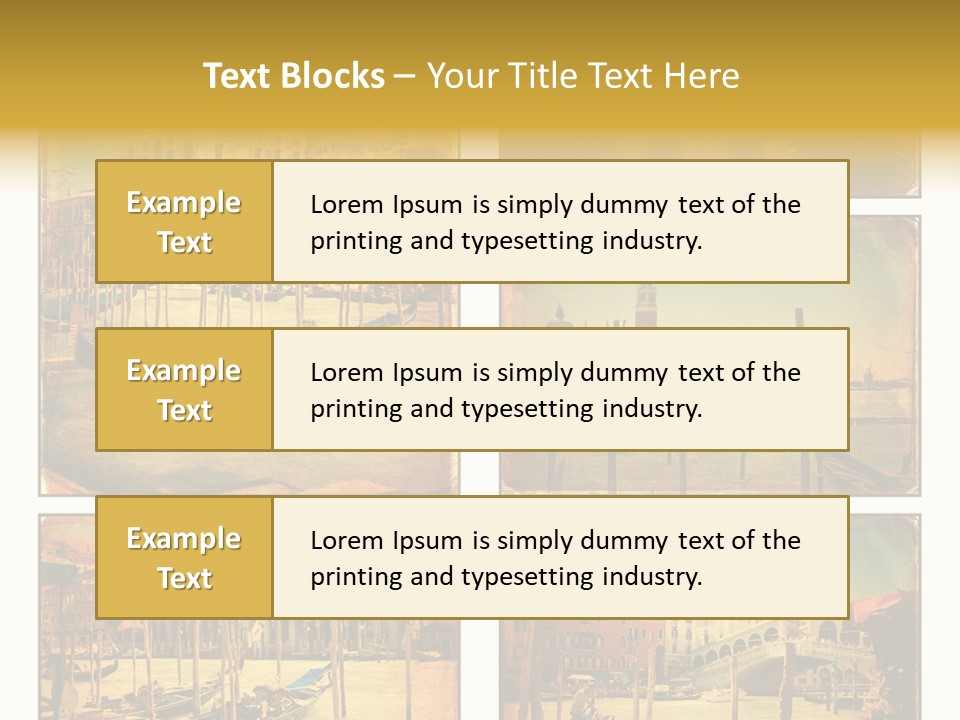 Campanile Acqua Panorama PowerPoint Template