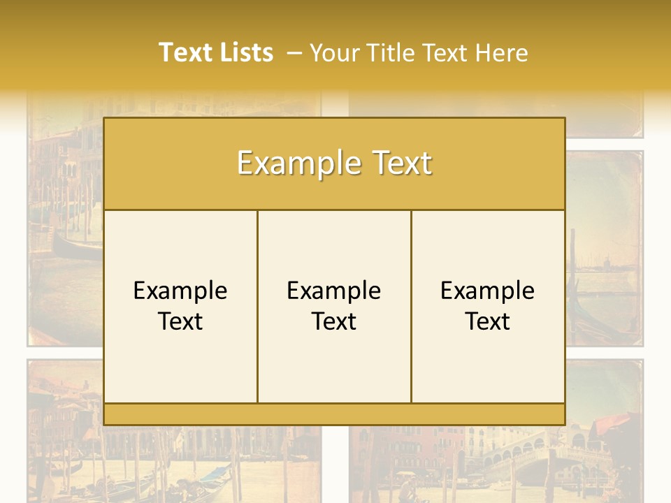 Campanile Acqua Panorama PowerPoint Template