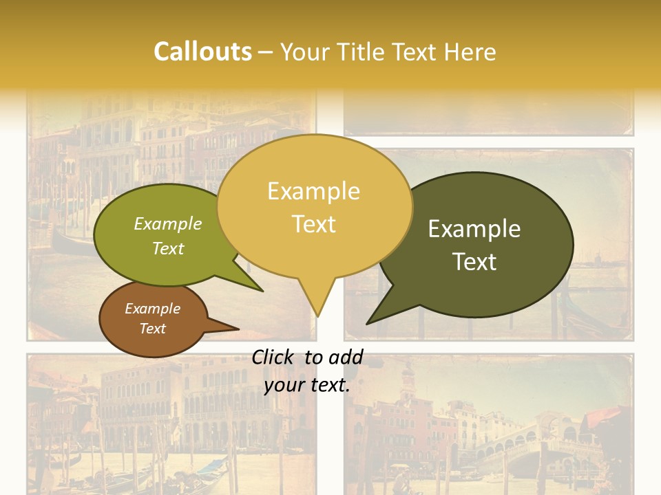 Campanile Acqua Panorama PowerPoint Template