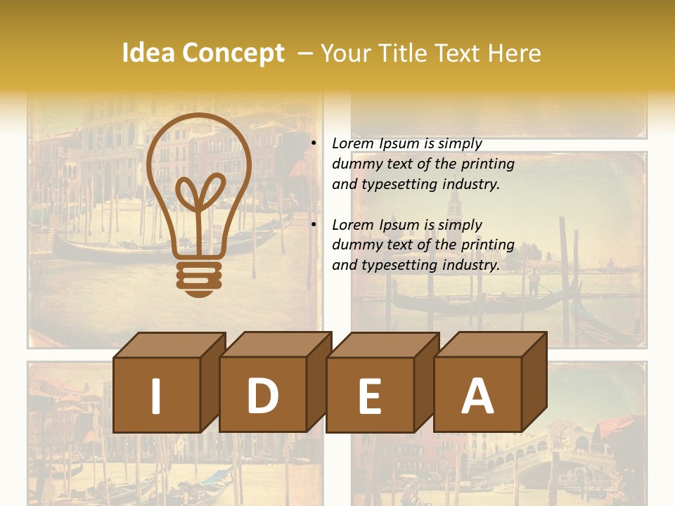 Campanile Acqua Panorama PowerPoint Template