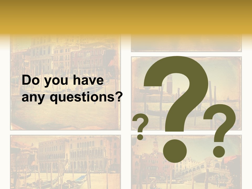 Campanile Acqua Panorama PowerPoint Template