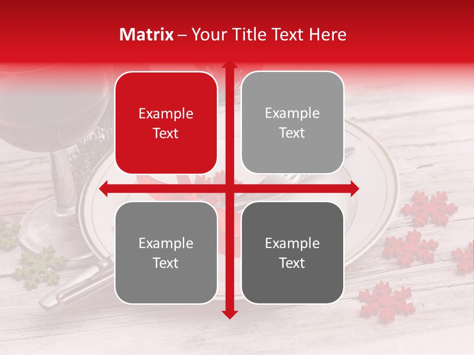 Centrepiece Party Setting PowerPoint Template