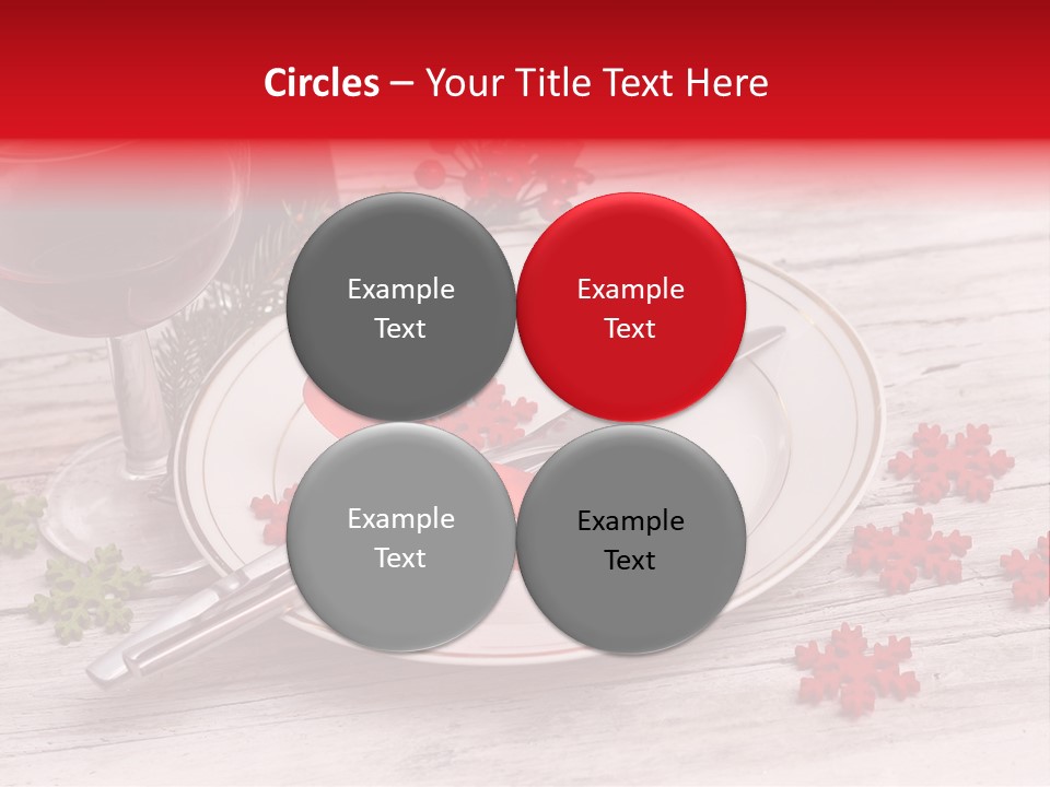 Centrepiece Party Setting PowerPoint Template