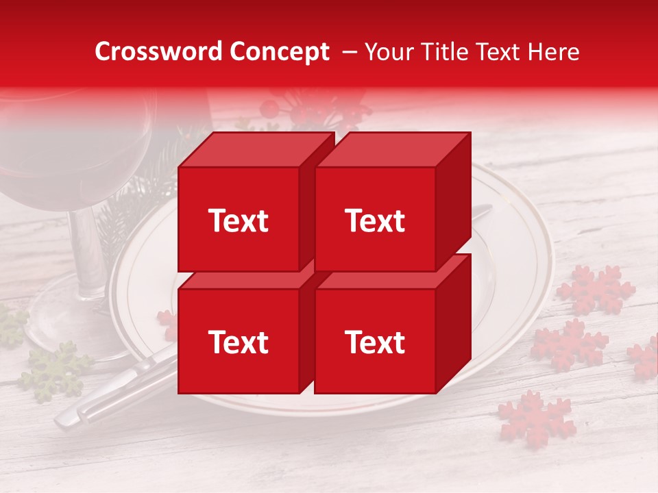 Centrepiece Party Setting PowerPoint Template