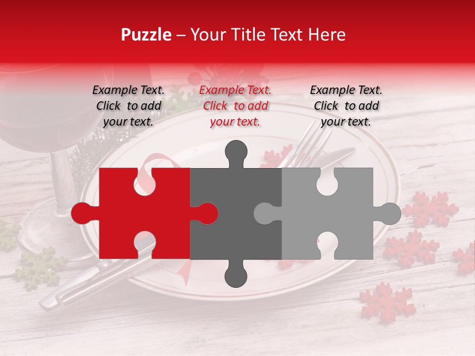 Centrepiece Party Setting PowerPoint Template