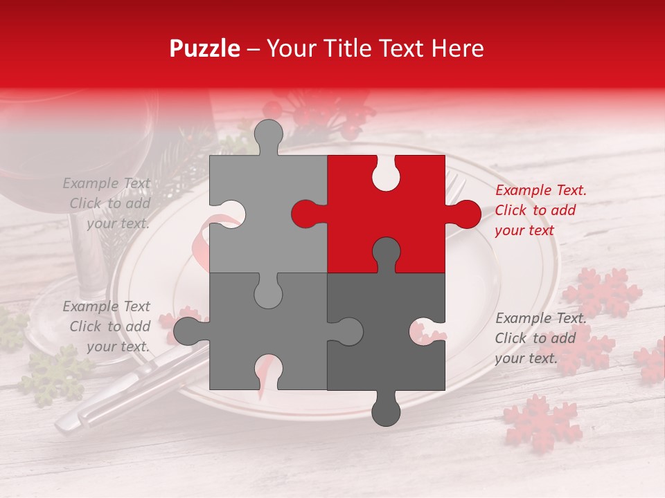 Centrepiece Party Setting PowerPoint Template