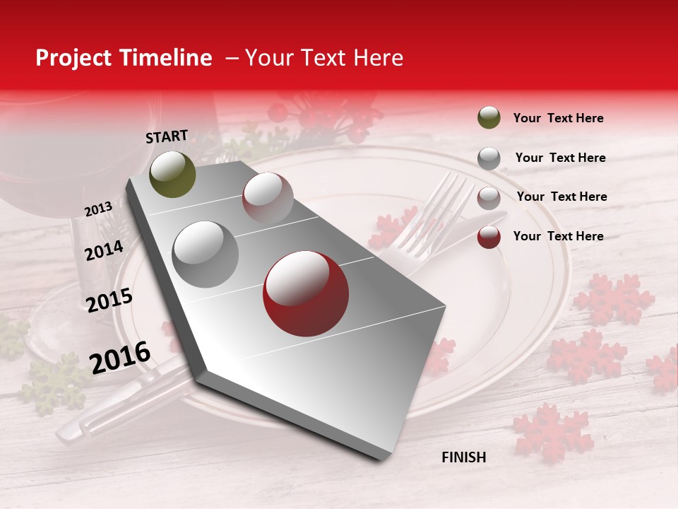 Centrepiece Party Setting PowerPoint Template
