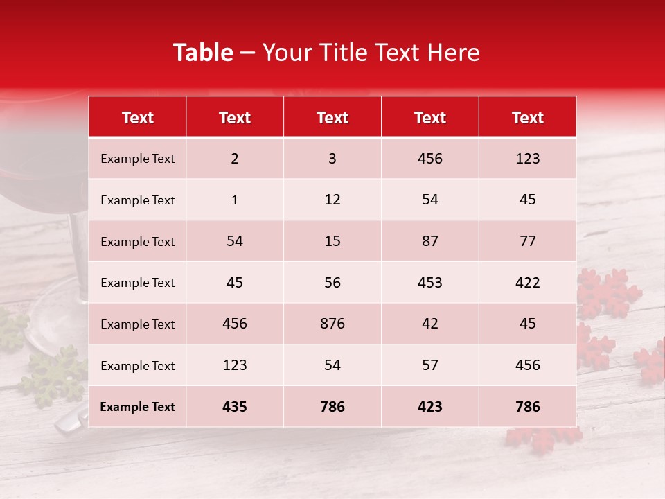Centrepiece Party Setting PowerPoint Template