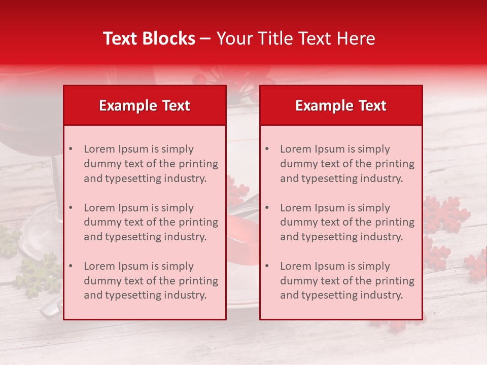 Centrepiece Party Setting PowerPoint Template
