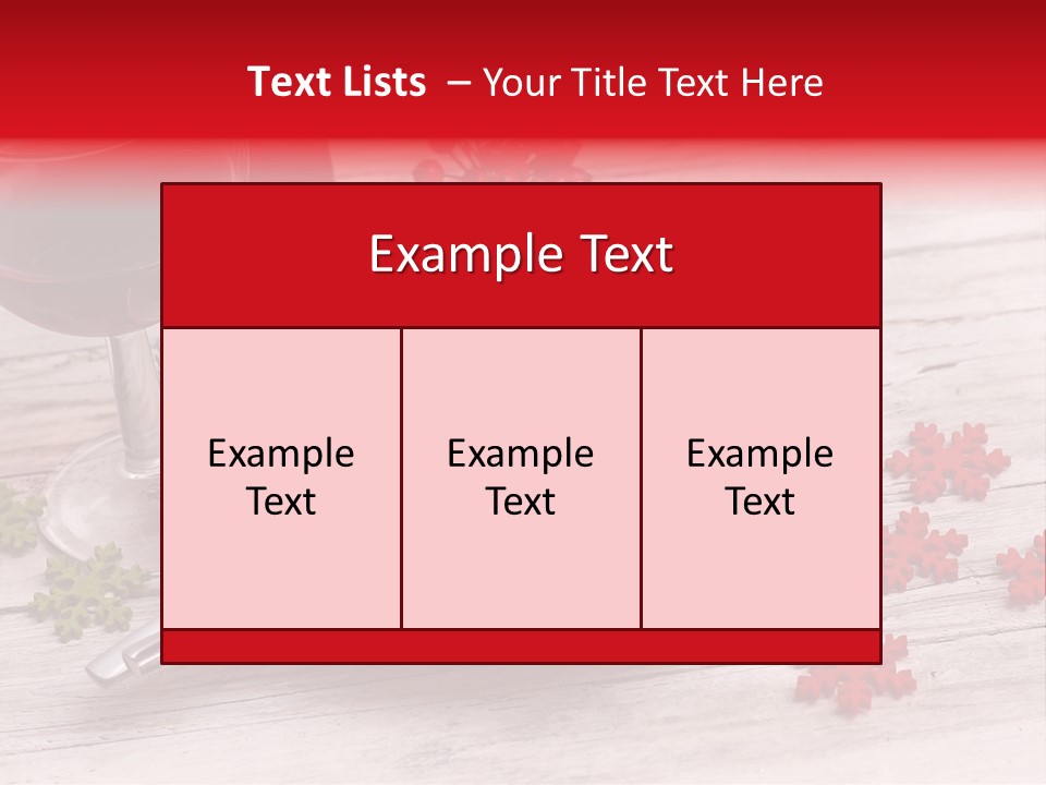 Centrepiece Party Setting PowerPoint Template