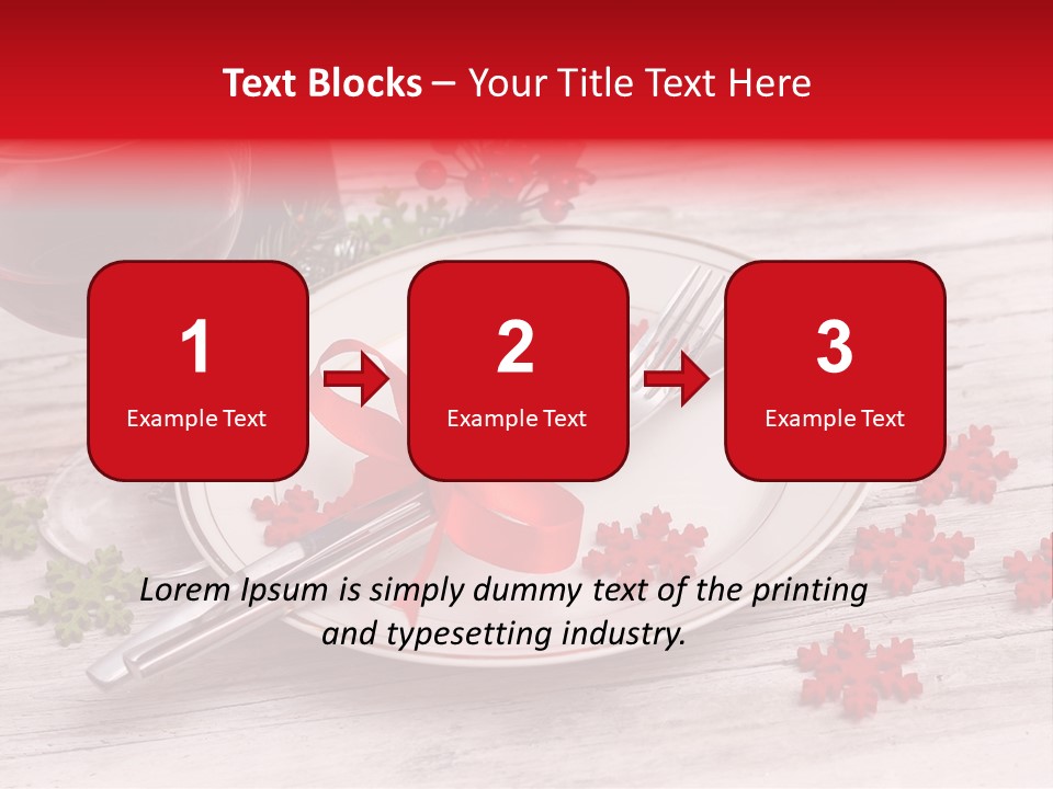 Centrepiece Party Setting PowerPoint Template