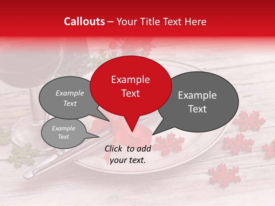 Centrepiece Party Setting PowerPoint Template