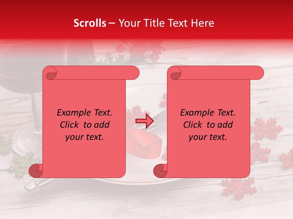 Centrepiece Party Setting PowerPoint Template