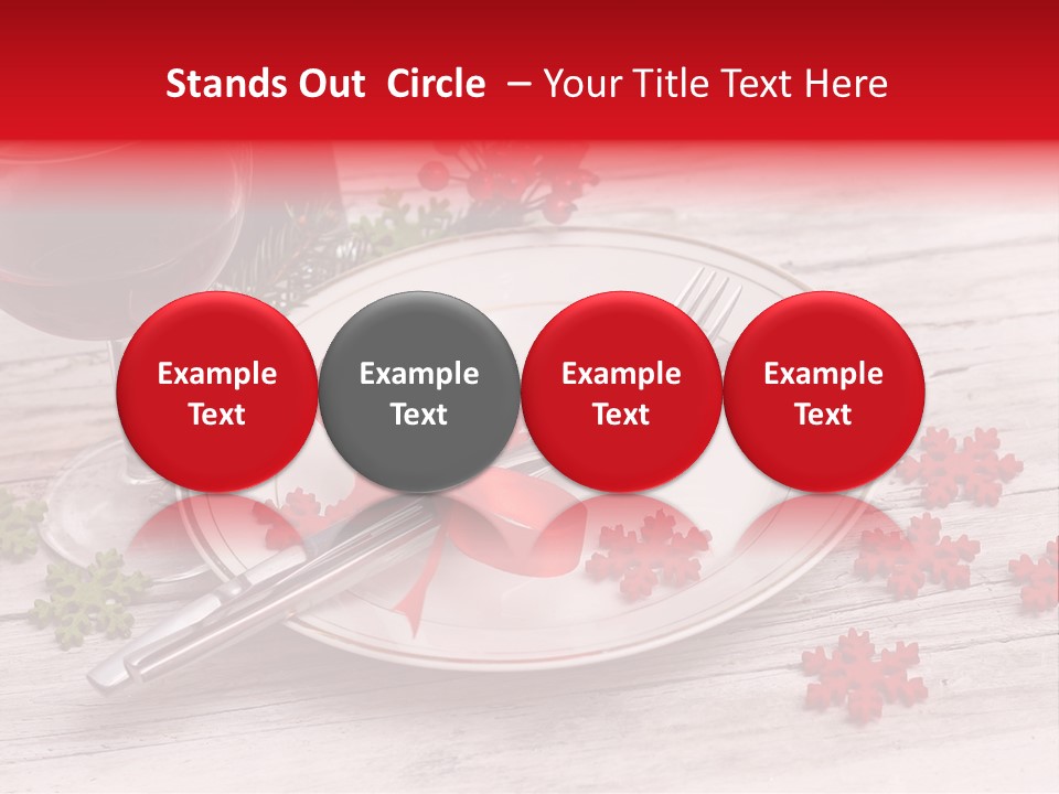 Centrepiece Party Setting PowerPoint Template