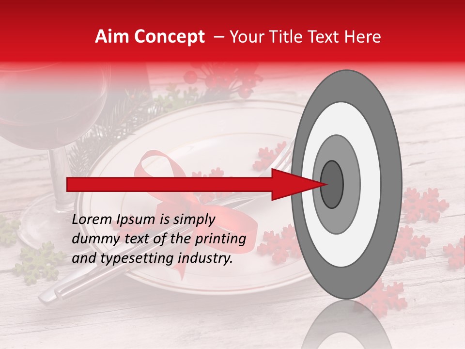 Centrepiece Party Setting PowerPoint Template