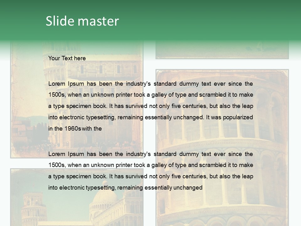 Campanile Quadro Paesaggio PowerPoint Template