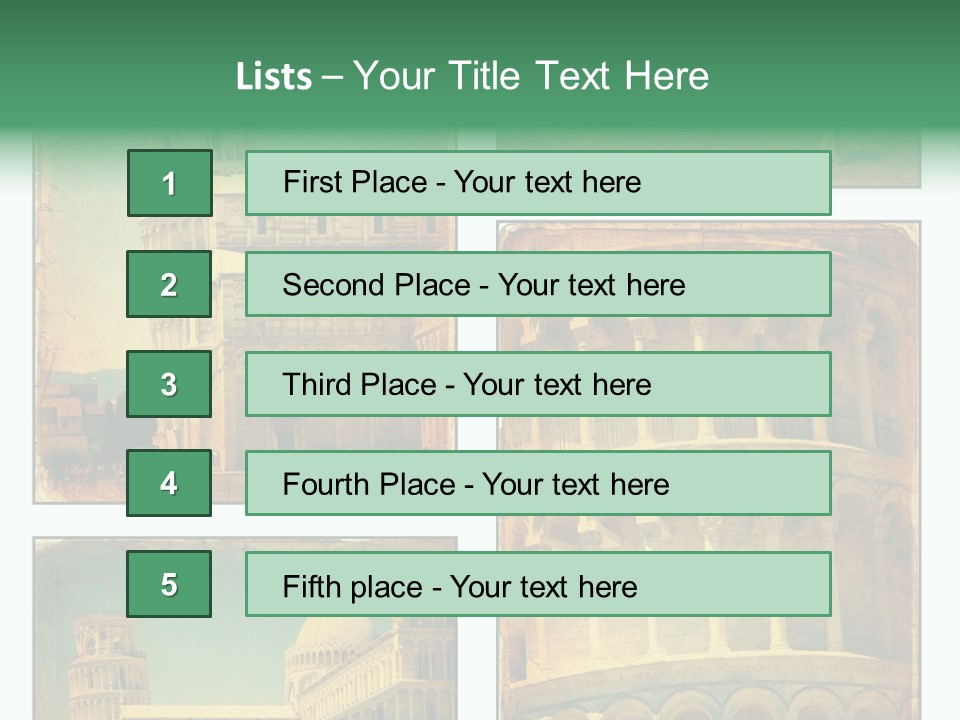 Campanile Quadro Paesaggio PowerPoint Template