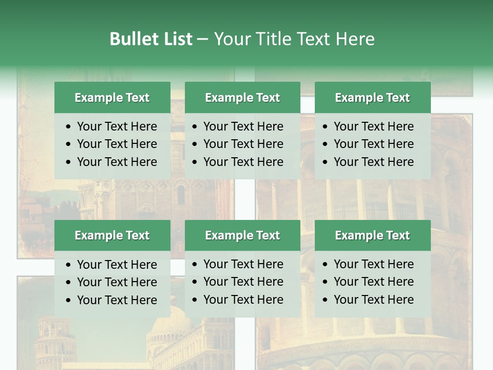Campanile Quadro Paesaggio PowerPoint Template