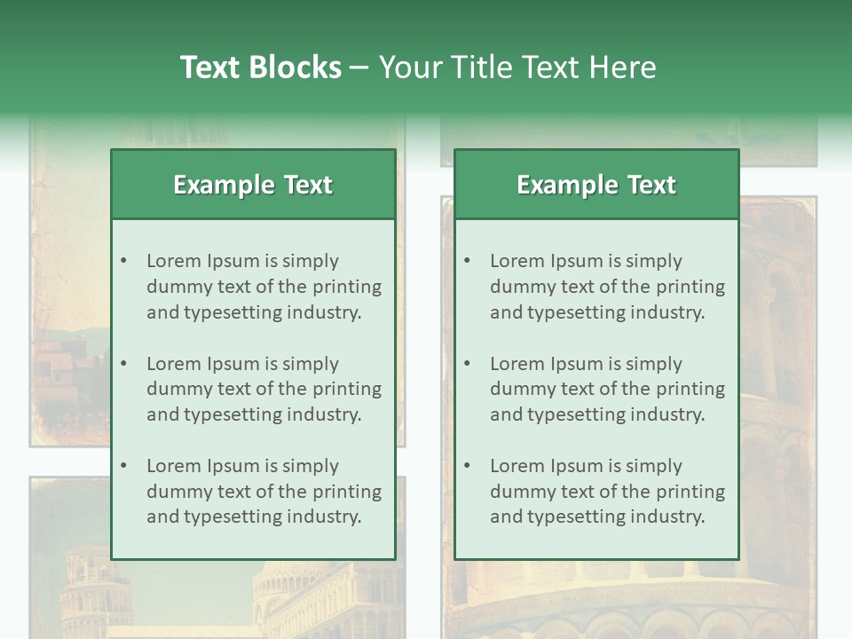 Campanile Quadro Paesaggio PowerPoint Template