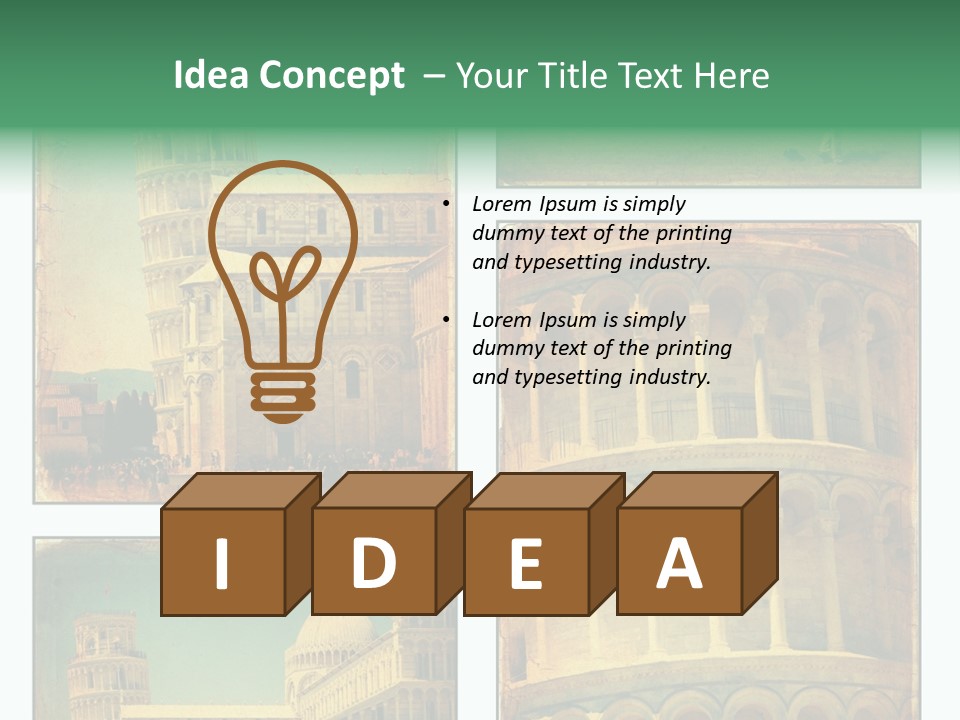 Campanile Quadro Paesaggio PowerPoint Template