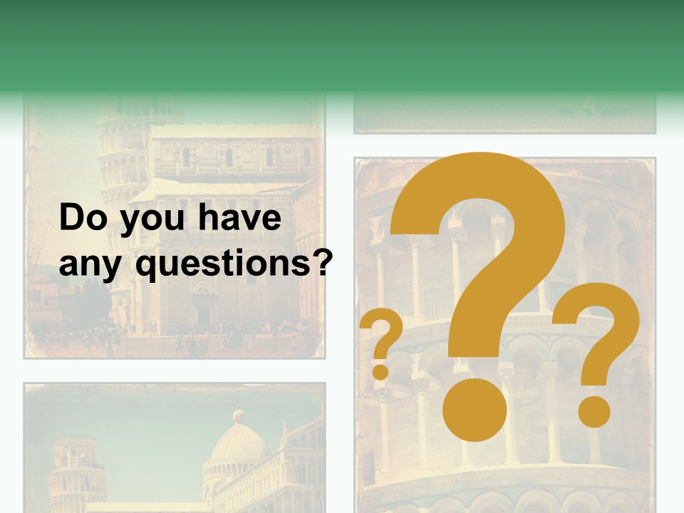 Campanile Quadro Paesaggio PowerPoint Template