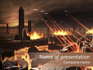 Future Sun Fantasy PowerPoint Template