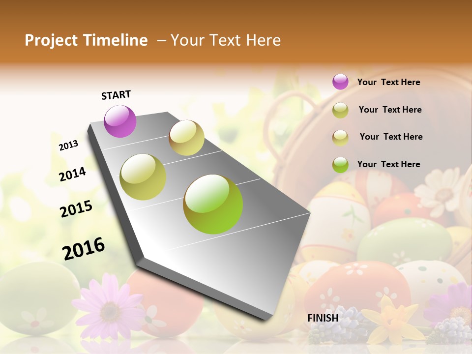 Yellow Spotted Purple PowerPoint Template