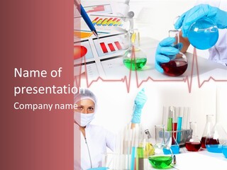 Technology Pipette Chemist PowerPoint Template