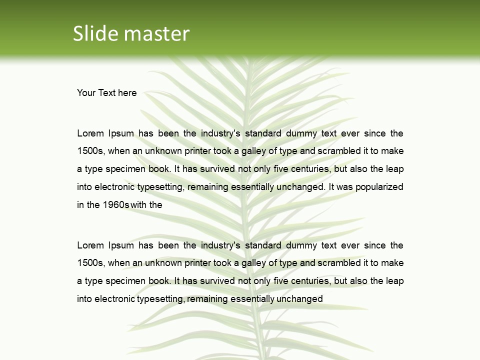 Nature Plante Feuille PowerPoint Template