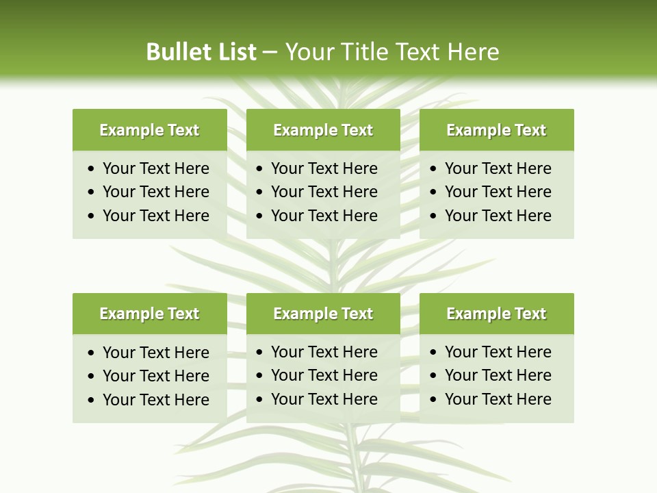 Nature Plante Feuille PowerPoint Template