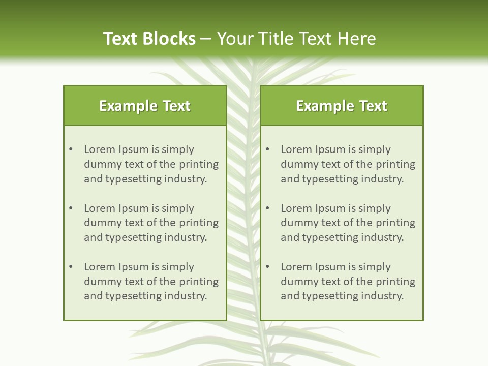 Nature Plante Feuille PowerPoint Template